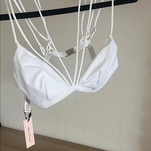 Agent Provocateur White Strappy Bra